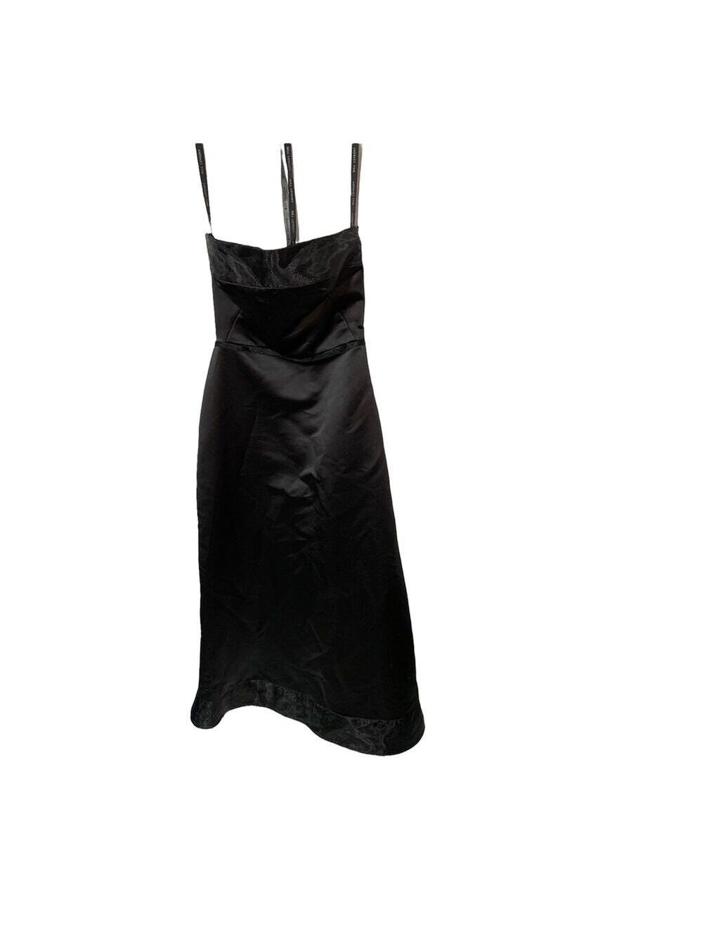 Bill Levkoff Women's Formal Prom Cocktail Fitted A Line Strapless Black Size 4